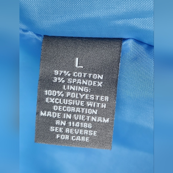 Roz & Ali Floral Blue Blazer | L | 3/4 Sleeve | - Picture 7 of 7